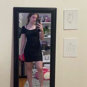 Black short dress